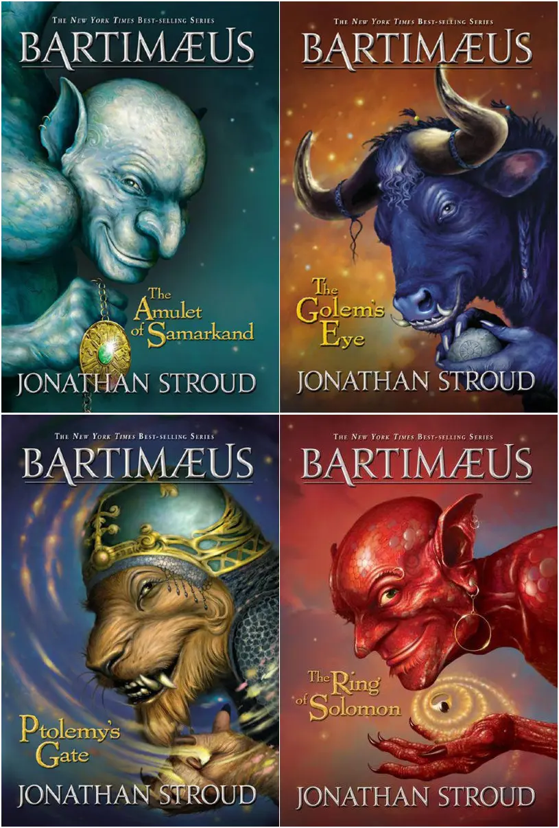Novel cover for Bartimaeus Trilogy - Complete Series